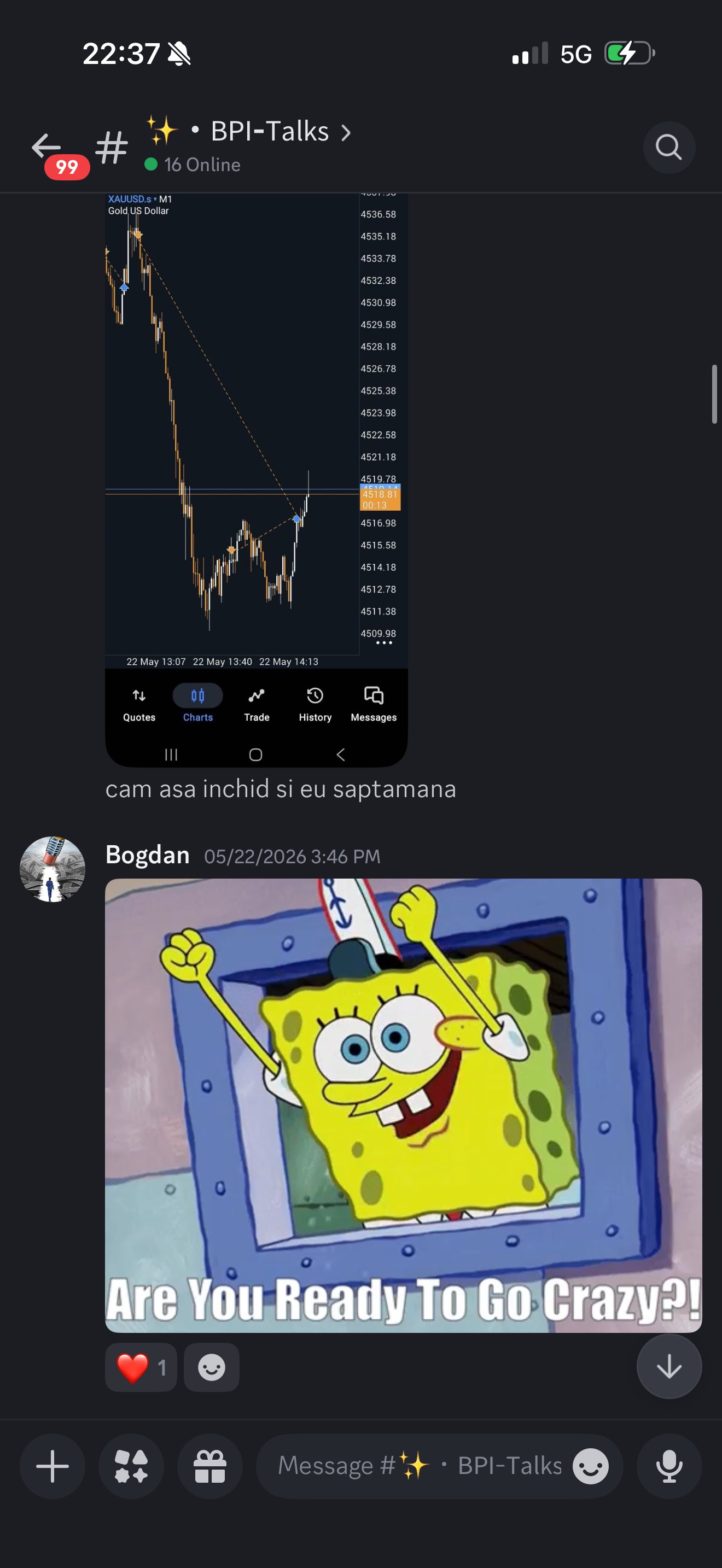 BPI Discord Flex-profits profit saptamanal