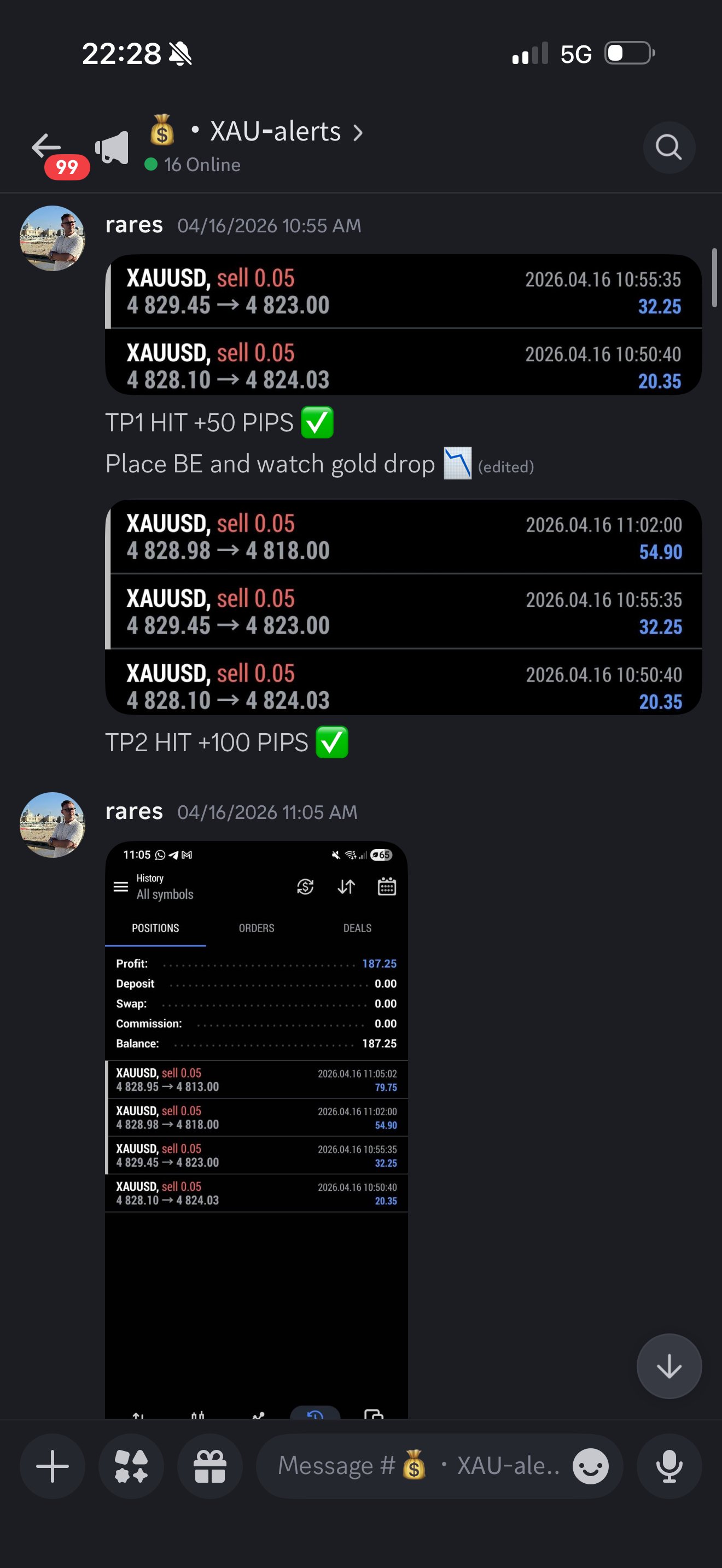BPI Discord BPI-Talks 80 pips profit