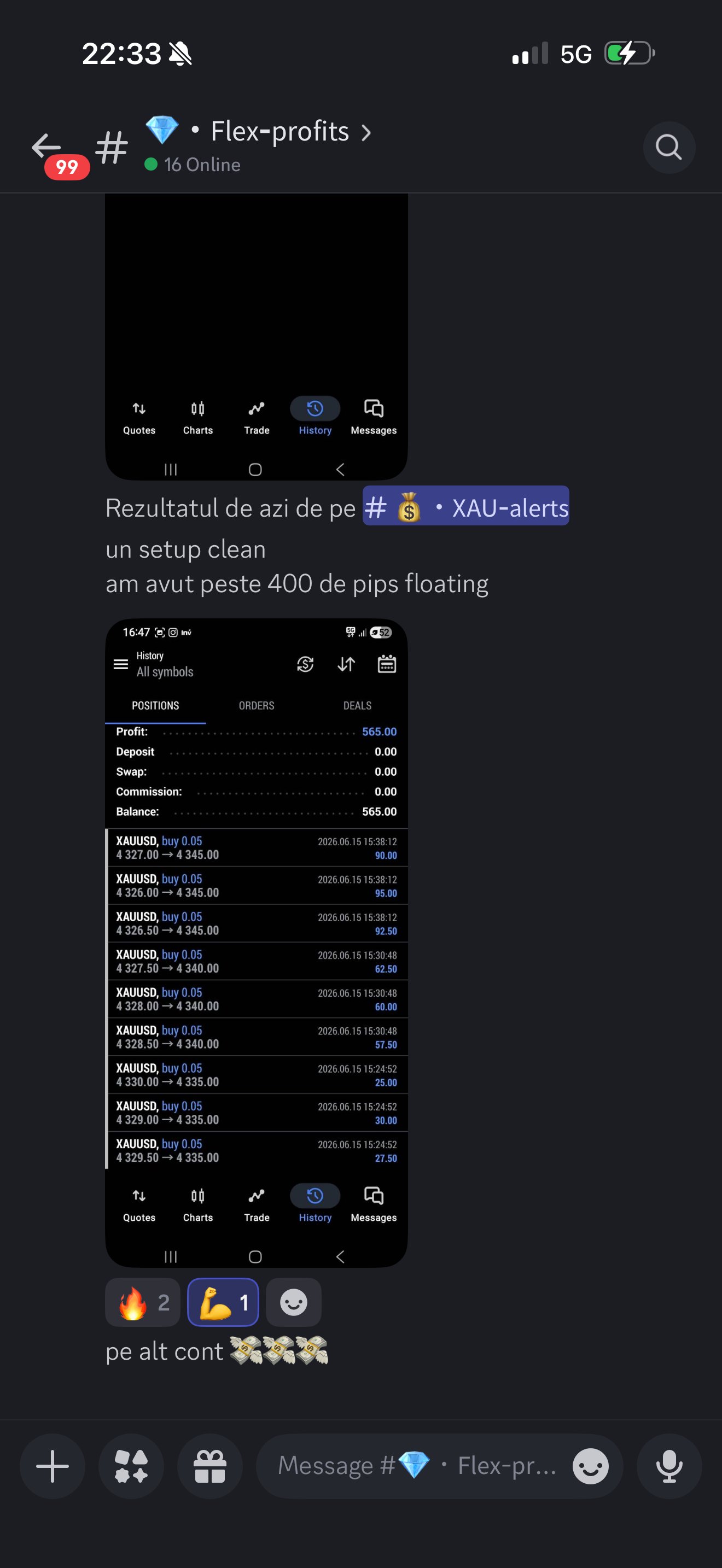 BPI Discord semnal XAU-alerts TP2 secured