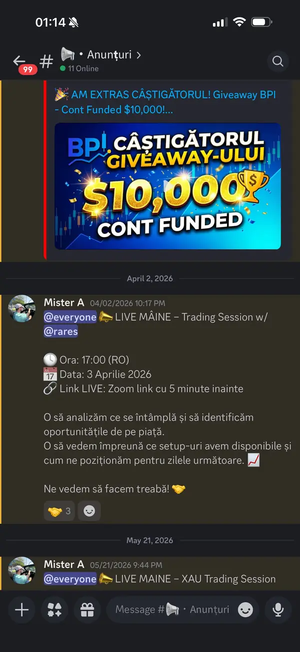 Comunitate BPI Discord activa